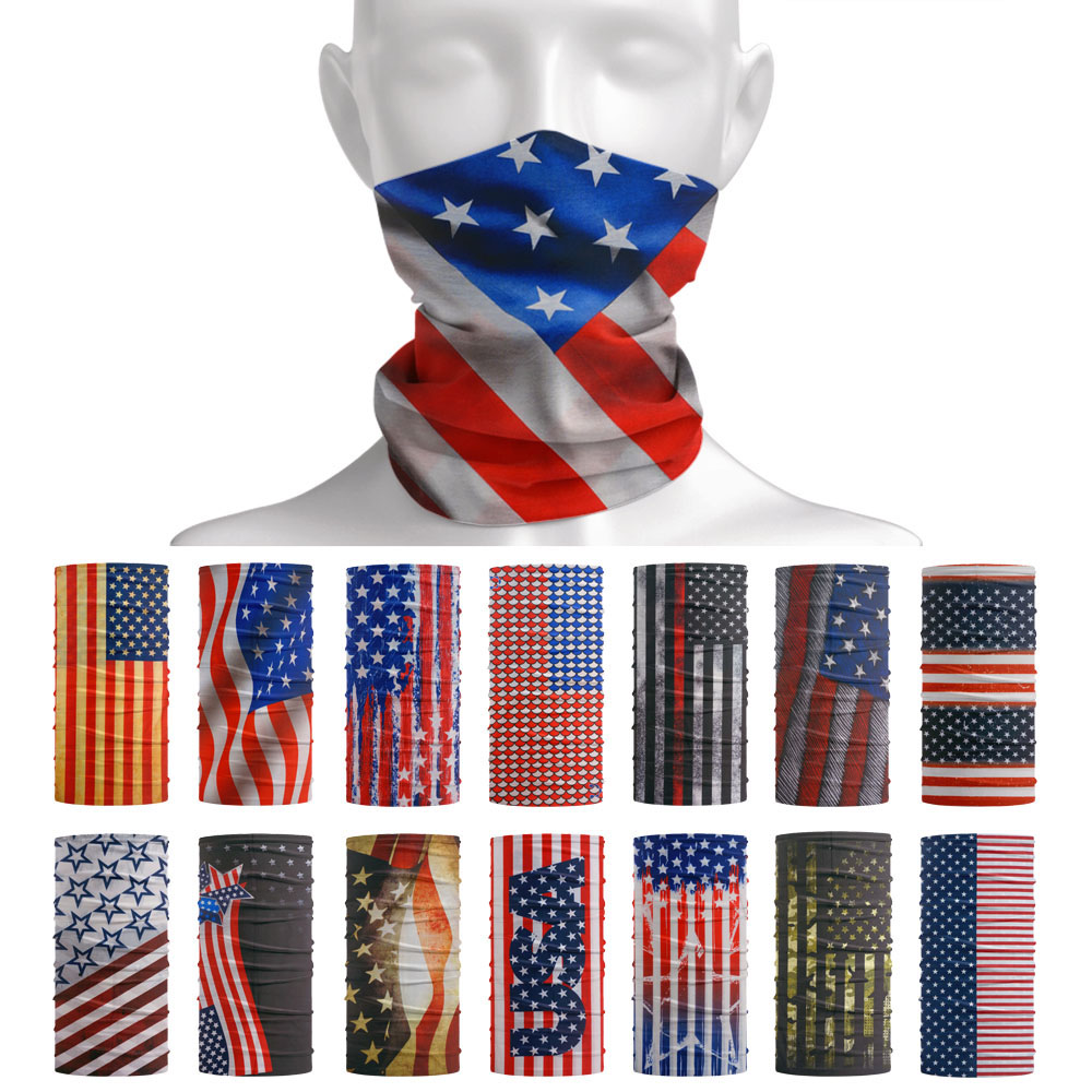 Fishing Gear - Usa Vlag Patroon Zon Beschermende Sjaal