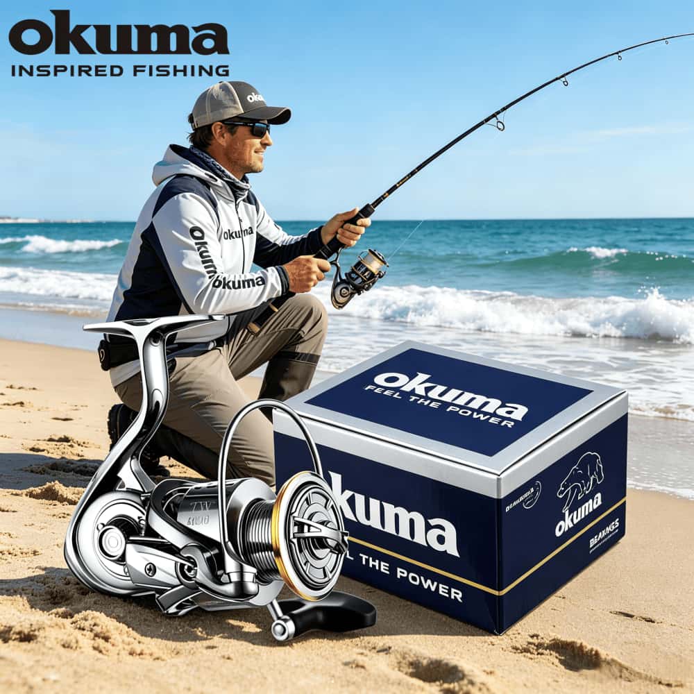 Fishing Equipment Daiwa - Volledig metalen Okuma vismolen 12+1BB Ultralichte