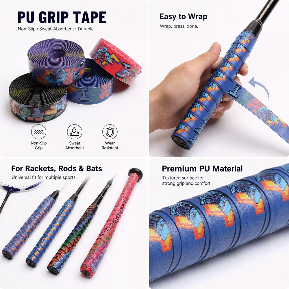 PU Badminton Racket Kussen Ove - Fishing Rod Wrap Tape recensie en prijs