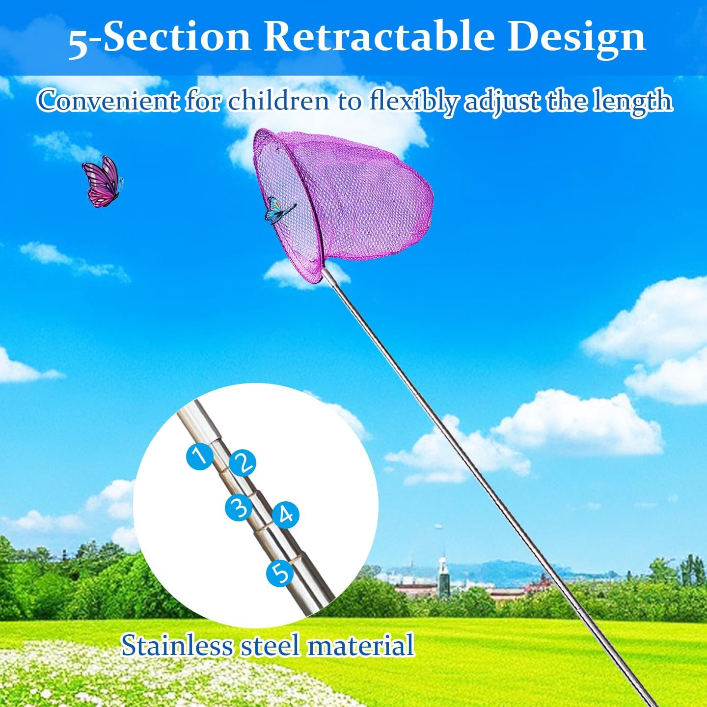 Mini Visnet Kleurrijke Anti-Sl - Landing Net Telescopic recensie en prijs