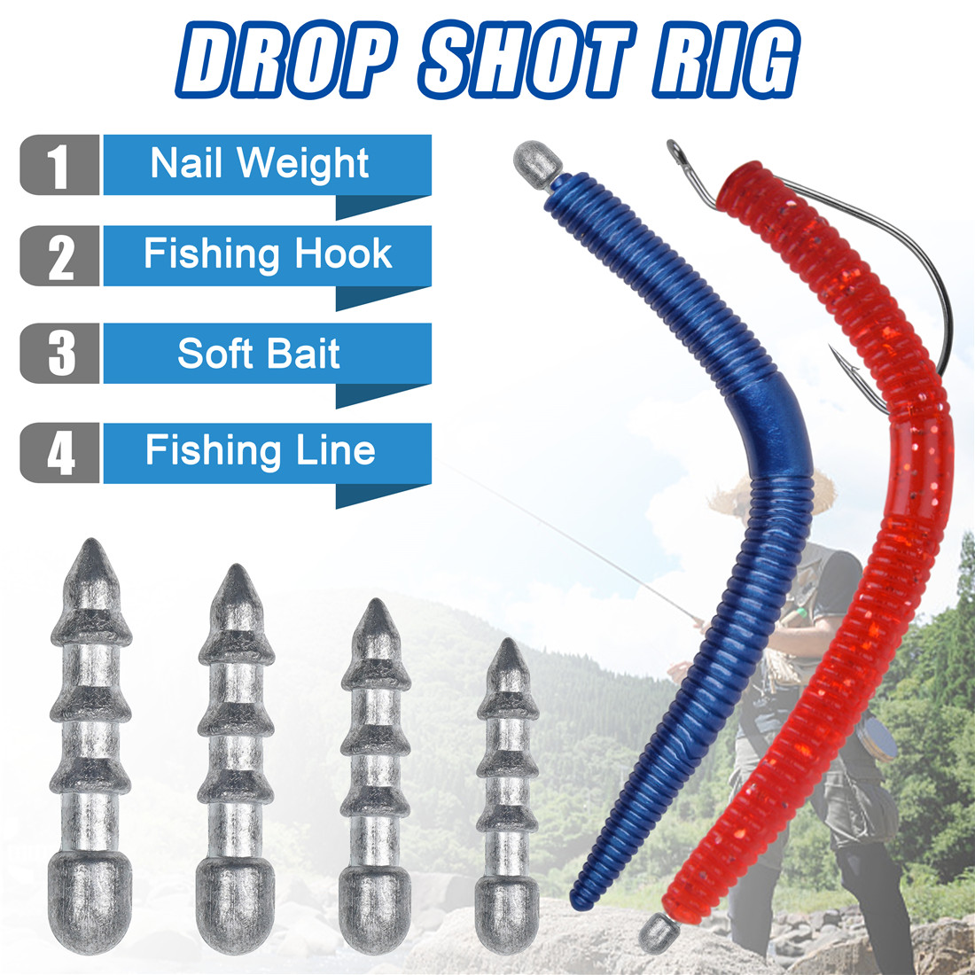 20 stks Nail gewichten zinkloo - Trout Fishing Lure recensie en prijs