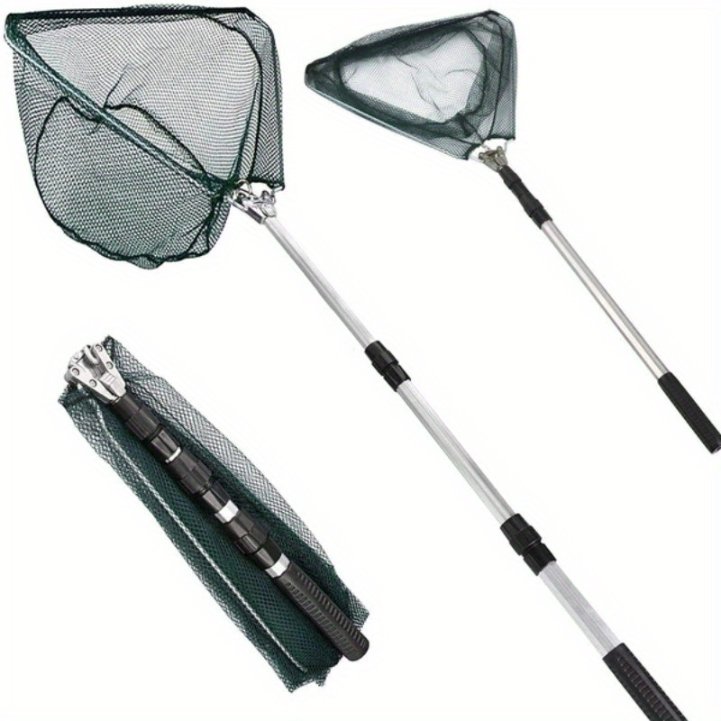 Opvouwbaar driehoekig vislandi - Landing Net Telescopic recensie en prijs