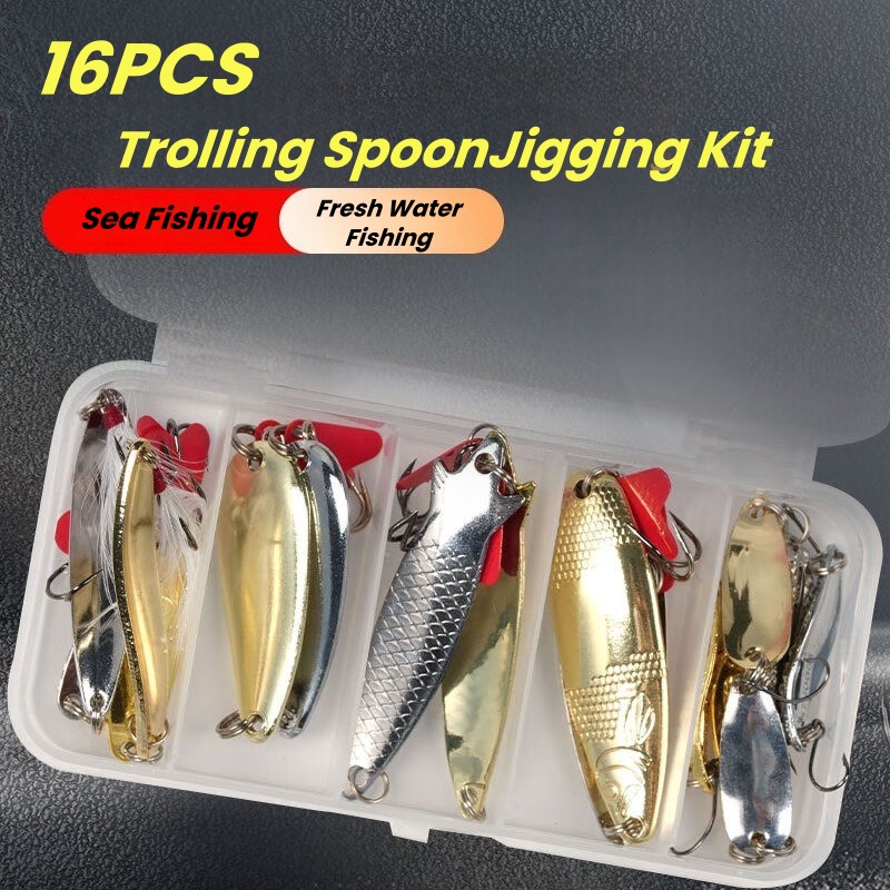 Vislokset 16-delige set trolle - Trout Fishing Lure recensie en prijs