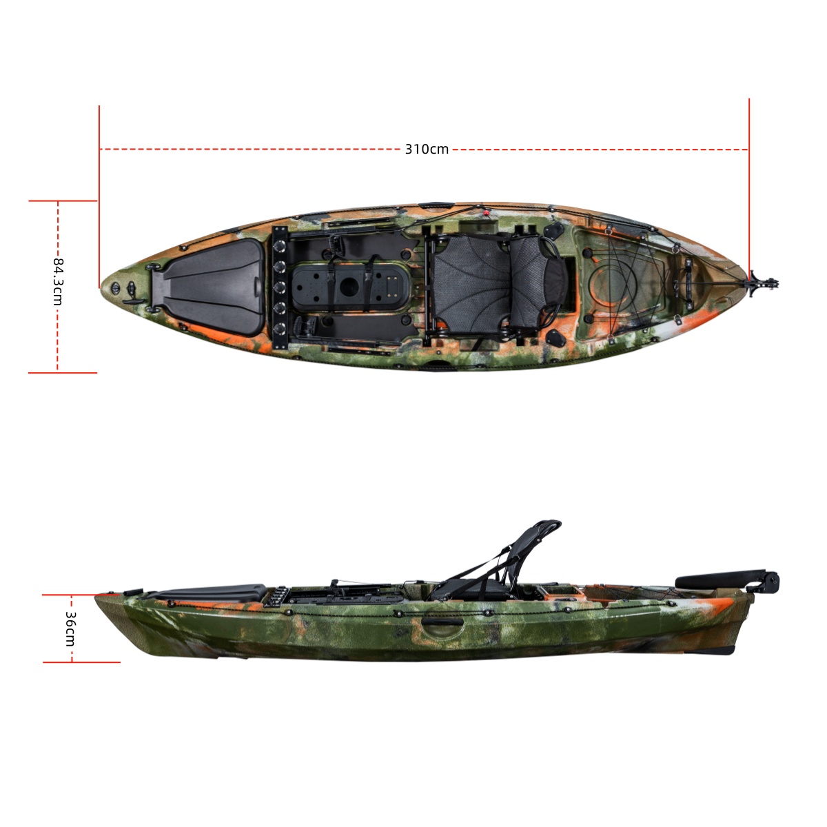 Eersteklas enkele viskajak Pla - Rod Holder Fishing recensie en prijs